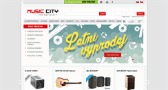 Desktop Screenshot of music-city.cz