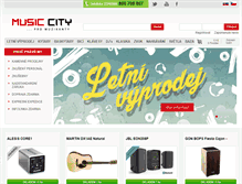 Tablet Screenshot of music-city.cz
